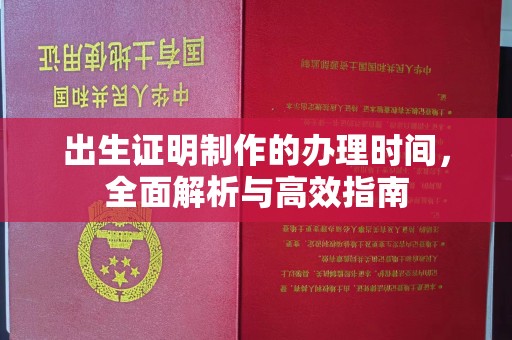 雅江出生证明制作的办理时间，全面解析与高效指南
