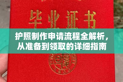 雅江护照制作申请流程全解析，从准备到领取的详细指南