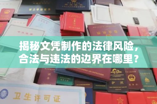 雅江揭秘文凭制作的法律风险，合法与违法的边界在哪里？