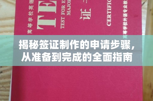 雅江揭秘签证制作的申请步骤，从准备到完成的全面指南