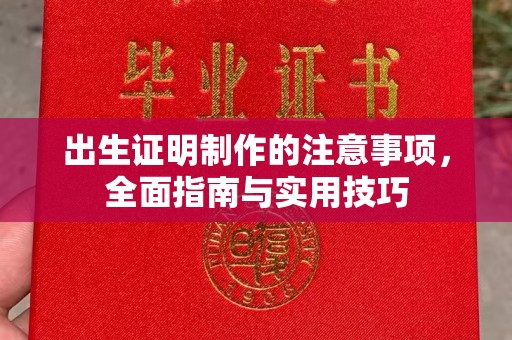 雅江出生证明制作的注意事项，全面指南与实用技巧