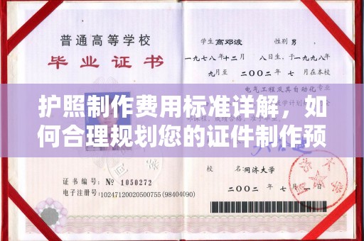 雅江护照制作费用标准详解，如何合理规划您的证件制作预算