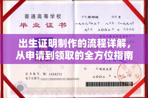 雅江出生证明制作的流程详解，从申请到领取的全方位指南