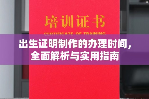 雅江出生证明制作的办理时间，全面解析与实用指南